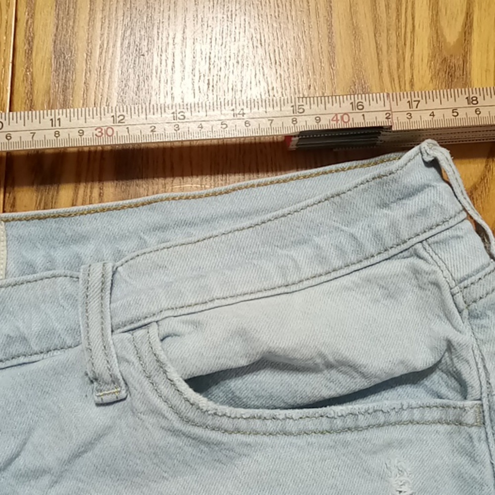 UNIVERSAL THREAD Jeans Shorts Womens 16 R BLUE Preowned HIGHEST RISE Denim Used - Picture 6 of 9